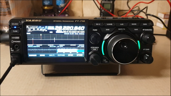 Reception of NVIS beacon GW7HDS - Testing my Yaesu FT-710 SDR on 29-05-2024