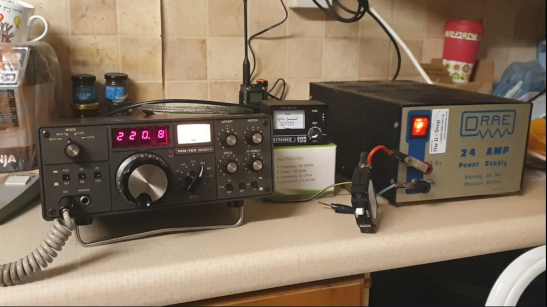 Reception of NVIS beacon GW7HDS - Testing my Ten-Tec Argosy 2 on 11-04-2024